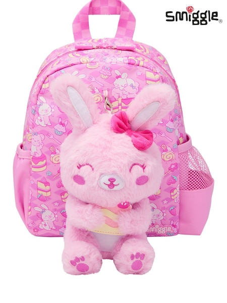 Smiggle Pink Out & About Teeny Tiny Backpack With Detachable Plush Toy (H19414) | €44