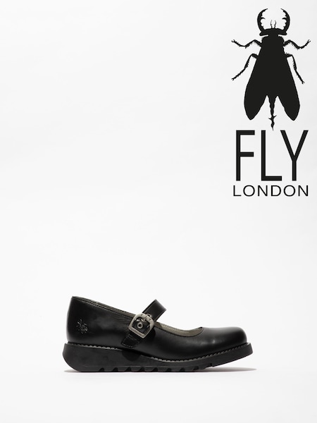 Fly London Rug Buckle Black Shoes (H19455) | R$ 940