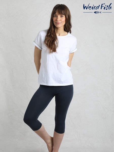 Weird Fish Aqua Blue Blondie Cropped Leggings (H19537) | R$ 160
