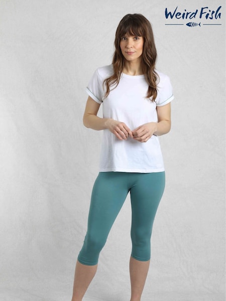 Weird Fish Blue Blondie Cropped Leggings (H19542) | R$ 160