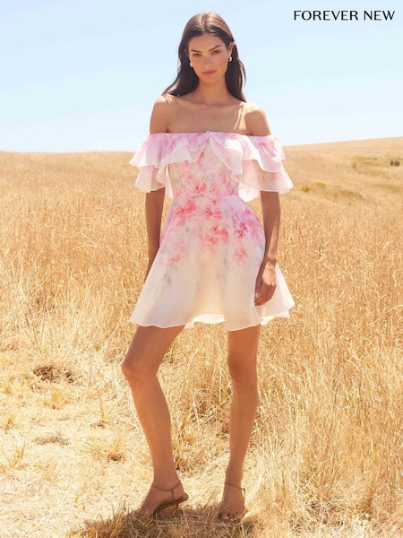 Forever New Ellie Ruffle Mini Dress (H19582) | 894 LEI