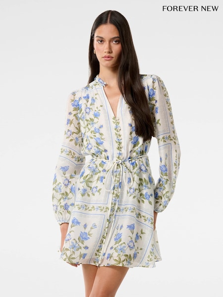 Forever New Tamila Printed Skater Mini Dress (H19587) | 819 LEI