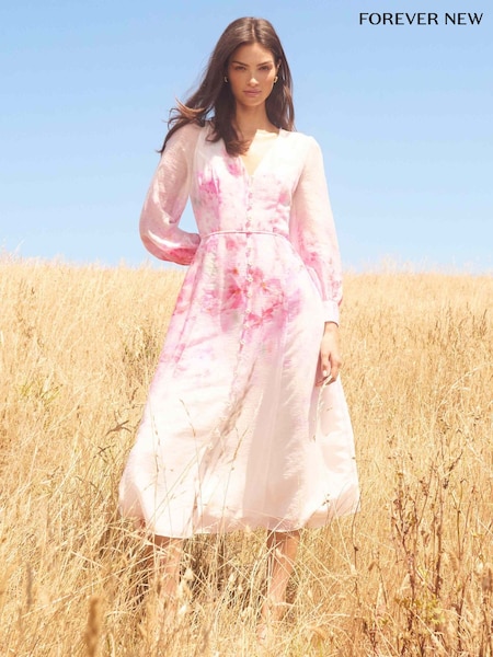 Forever New Kahlani Printed Midi Dress (H19593) | 218 €