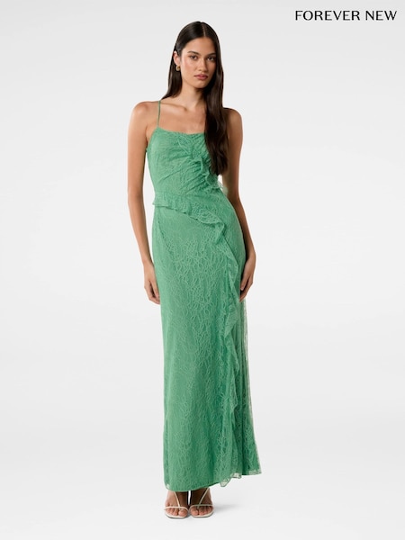 Forever New Maybelle Lace Ruffle Midi Dress (H19603) | €166