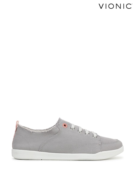 Vionic Regular Fit Grey Pismo Arch Support Lace-Up Trainers (H19611) | €88