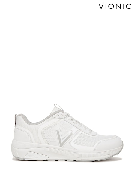 Vionic Regular Fit Walk Strider 001 Arch Support White Trainers (H19647) | €192