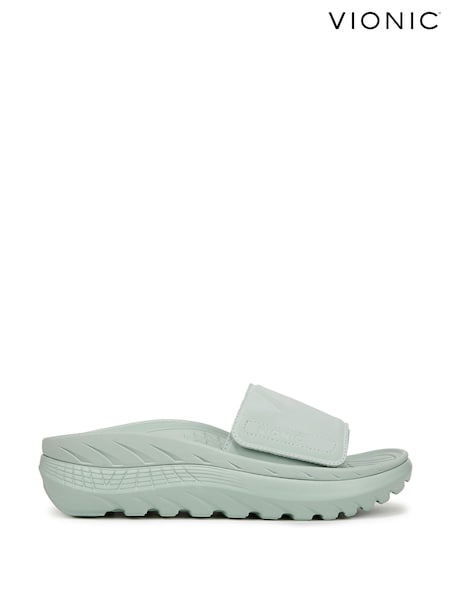 Verde - Vionic Regular Fit Rejuvenate Recovery Arch Support Slides (H19652) | 633 LEI