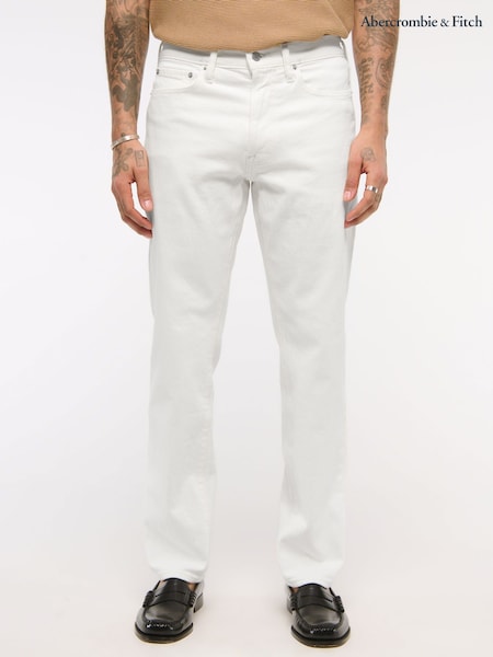 Abercrombie & Fitch Straight Leg White Jeans (H19840) | 3 905 грн