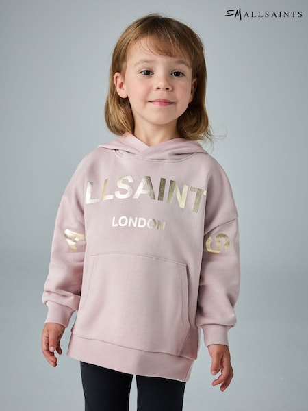 smALLSAINTS Light Pink Biggy Oversized Younger Girls Pullover Hoodie (H19842) | €45 - €47