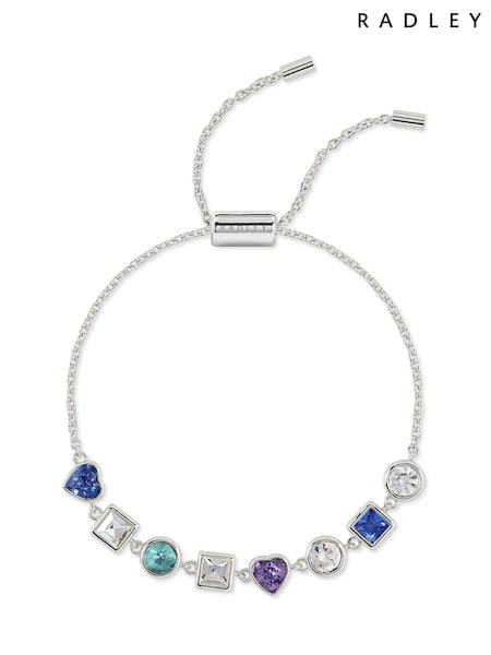 Radley Silver Plated Multi Stone Friendship Style Bracelet (H19860) | €57