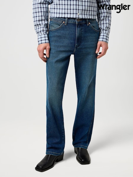 Albastru - Wrangler Wrancher Bootcut Jeans (H19865) | 633 LEI