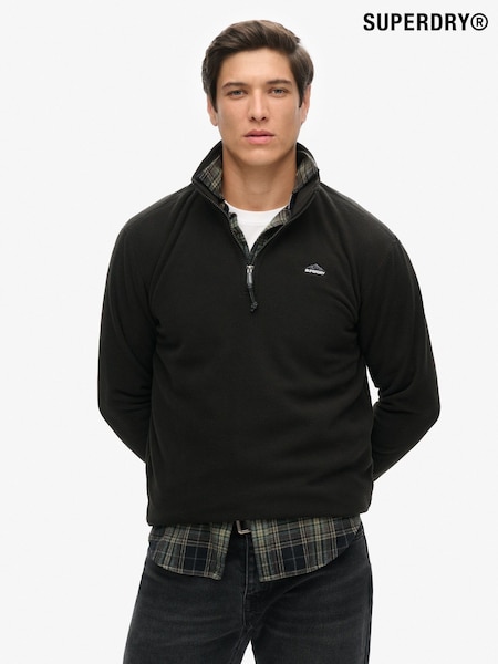 Superdry Black Half Zip Polar Fleece (H19869) | €76