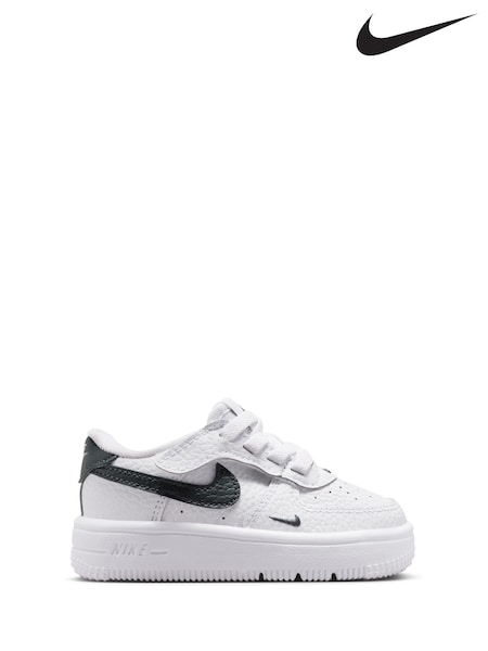Nike White/Pink Beet Infant Air Force 1 Easy On Trainers (H19914) | €60