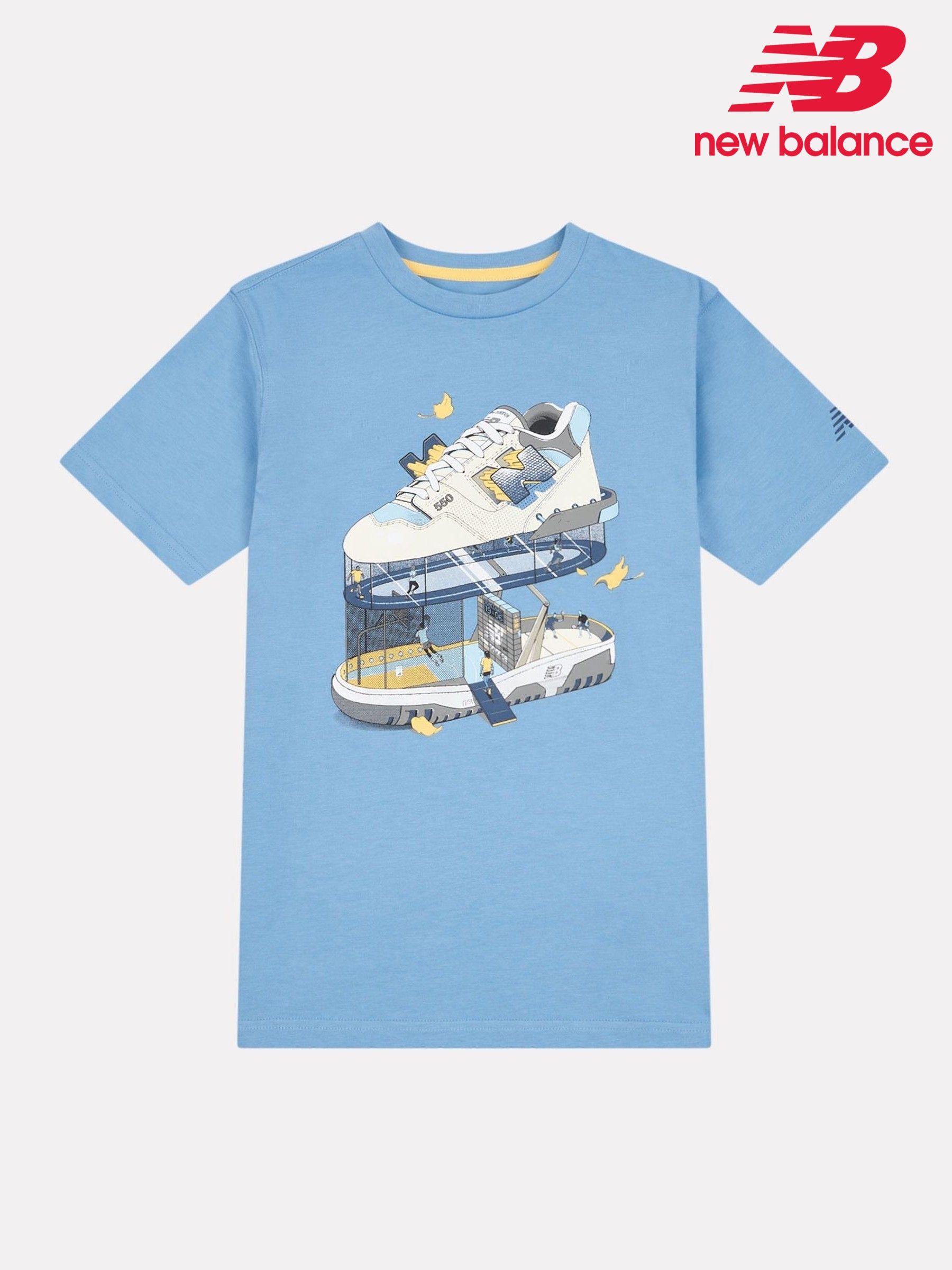 ★★New Balance★★ NBNEF21473 UNI Heritage Graphic Short Sl Buy Children's New Balance Graphic Short Sleeve Online
