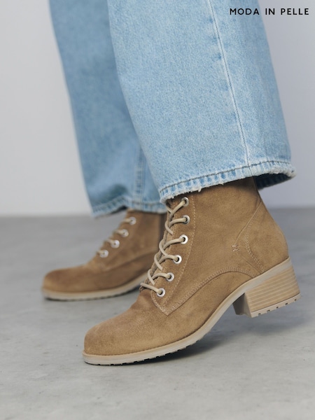 Moda in Pelle BEZZIE LACE UP LEATHER ANKLE BOOT (H20046) | €177