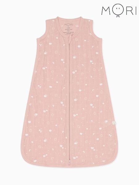 MORI Floral 100% Cotton Muslin 0.5 TOG Front Opening Sleeping Bag (H20142) | AED207 - AED265