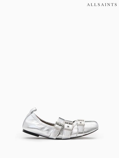 AllSaints Grey Aurora Metallic Shoes (H20175) | 10,154 UAH