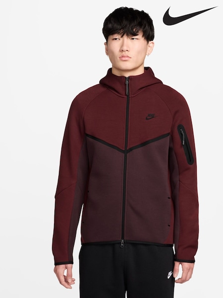 Nike Dark Team Red Tech Fleece Full Zip Windrunner Hoodie (H20215) | €146
