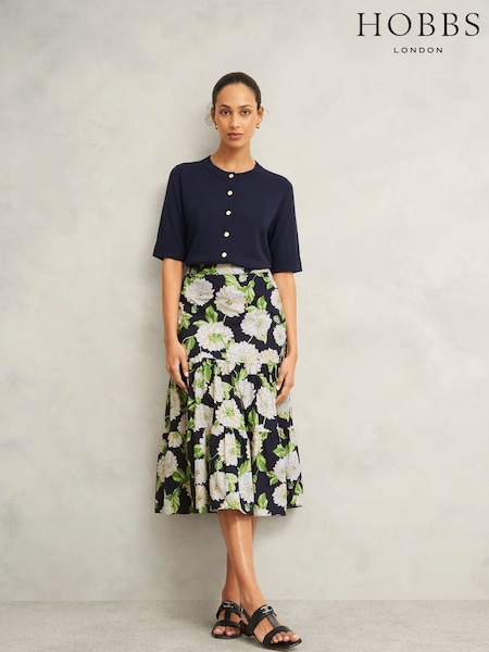 Hobbs Dorothea 100% Cotton Skirt (H20326) | ‏498‏₪