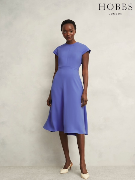 Hobbs Blue Hallie Dress (H20338) | ₪950