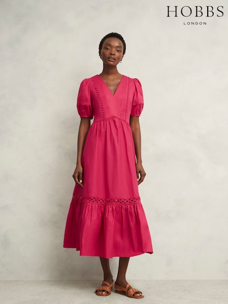 Hobbs Pink Harriet Dress (H20343) | €239