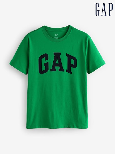 Gap Dark Green Everyday Logo 100% Cotton Crew Neck Short Sleeve T-Shirt (H20384) | €20