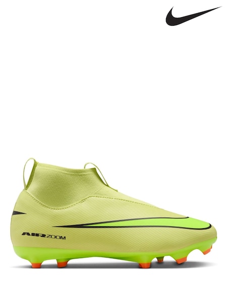 Nike Green Limelight Mercurial Superfly 10 Academy Multi Ground High Football Boots (H20674) | CA$222