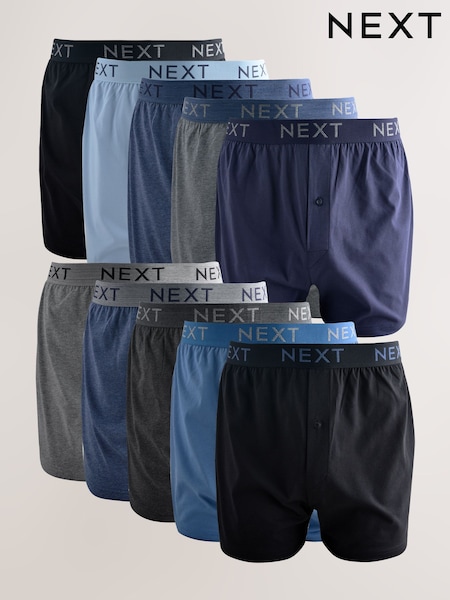 azul/cinza Marl - Loose Fit Boxers (H20816) | R$ 480