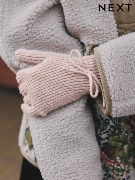 Pink 3D Bows Knitted Gloves 1 Pack (H20876) | €20