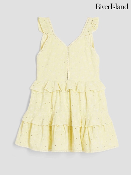 River Island Girls Tiered Broderie Dress (H20915) | 179 LEI