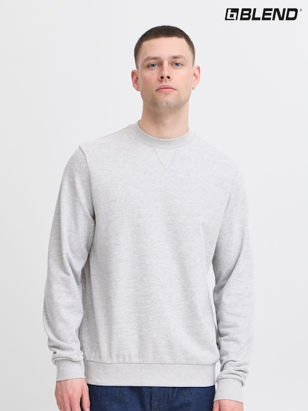 Blend Grey Lightweight Crew Neck Sweatshirt (H20957) | AED140