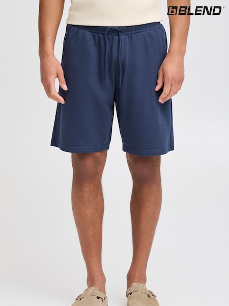 Blend Navy Aqua Lightweight Sweat Shorts (H20974) | ₪91