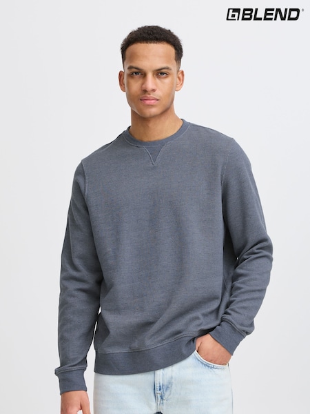 Blend Blue Sand Woven Crew Neck Sweater (H20978) | 1,802 UAH