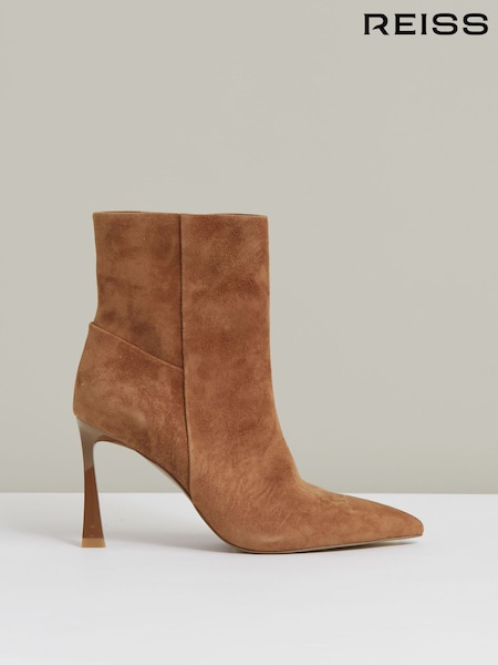 Reiss Carina Suede Alto Heeled Ankle Boots (H21014) | 330 €