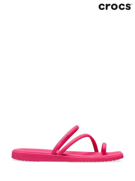 Roz - Sandale Crocs Miami cu baretă peste deget (H21065) | 298 LEI