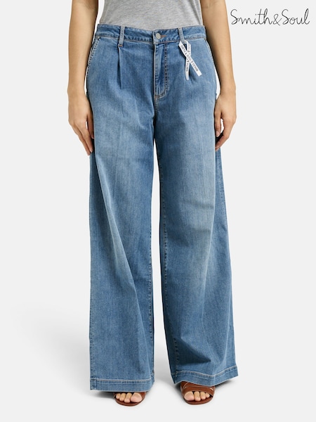 Smith & Soul Blue Super Wide Leg Jeans (H21151) | €139