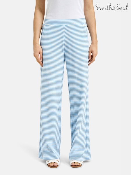 Smith & Soul Striped 100% Cotton Trousers (H21164) | 663 LEI