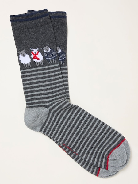 FatFace Green Sheep Socks (H21183) | €10