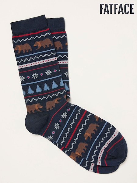 FatFace Fairisle Bear Socks (H21187) | R$ 75