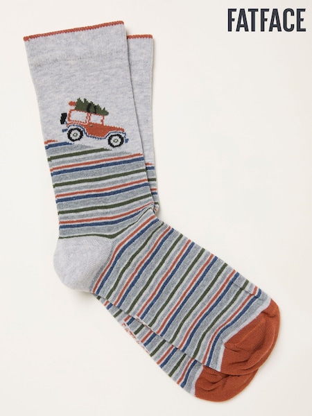 FatFace Grey Off Roader Socks (H21200) | AED44