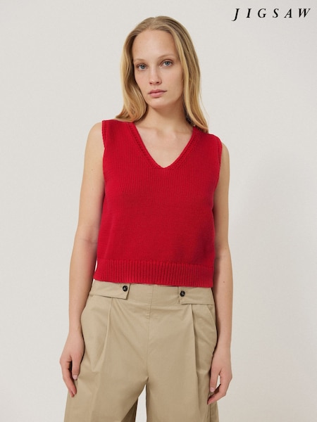 Jigsaw Red Chunky Blend Vests (H21223) | €113