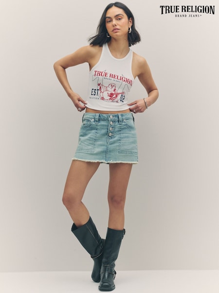 True Religion Misty Ocean Sadie Mini Skirt (H21235) | €113