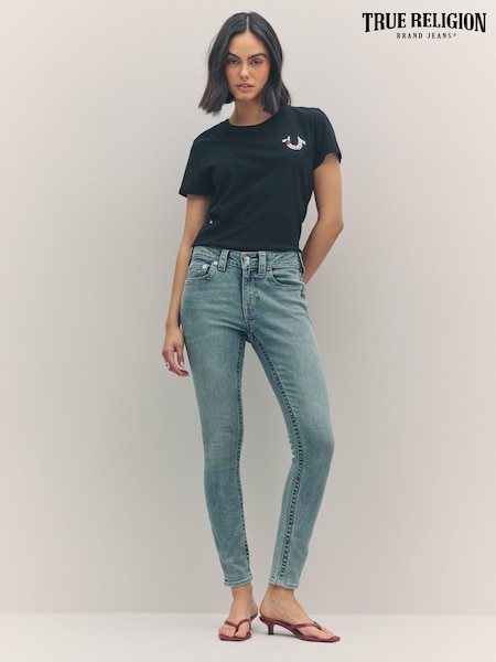 True Religion Peak Spot Jennie Mid Rise Curvy Skinny Jeans (H21238) | €126