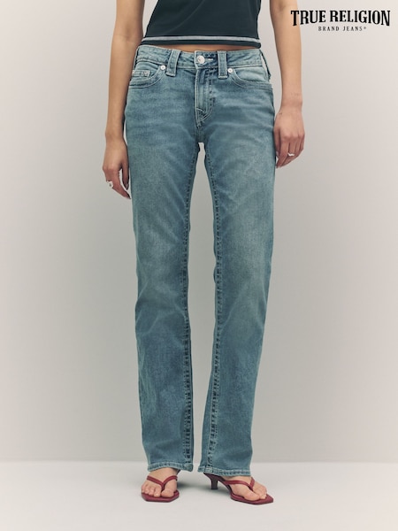 True Religion Peak Spot Billie Mid Rise Straight Jeans (H21242) | €126