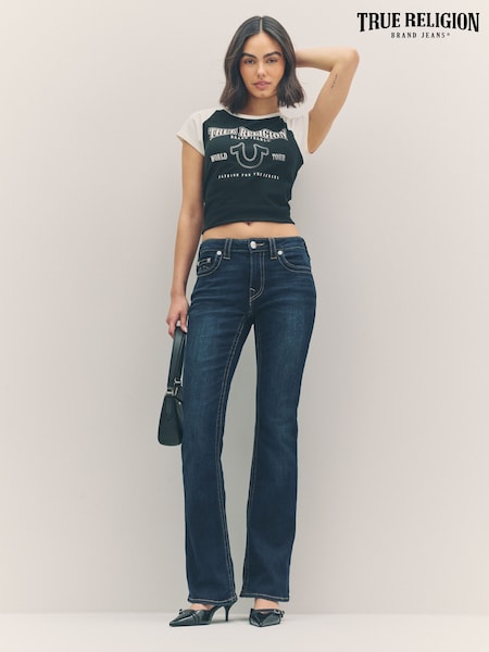 True Religion Indigo Upgrade Becca Mid Rise Bootcut Jeans (H21247) | €126