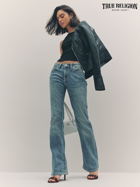 True Religion Peak Spot Becca Mid Rise Bootcut Jeans (H21250) | €126