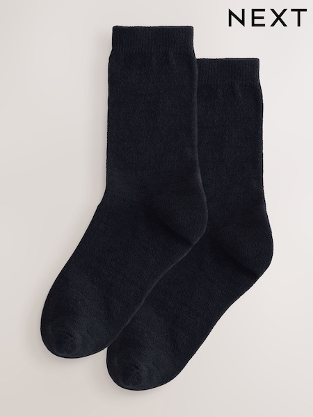 Black Thermal Fleece Socks 2 Pack (H21327) | €10