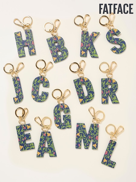 FatFace Navy Floral Alphabet Charm (H21412) | AED61