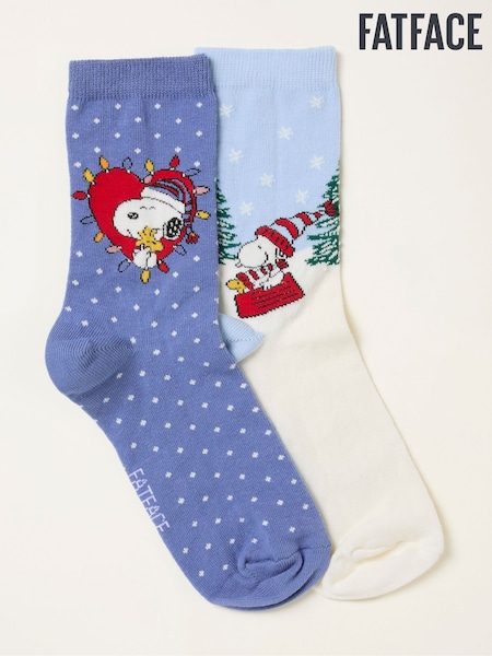 FatFace Blue 2 Pairs of Snoopy Socks (H21478) | €16