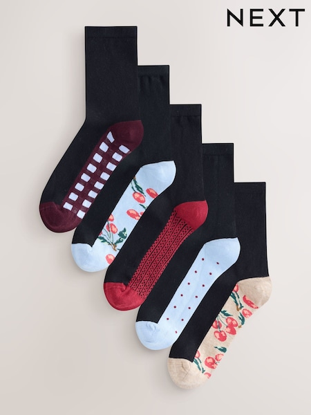 Češnje - Footbed Ankle Socks 5 Pack (H21585) | € 13
